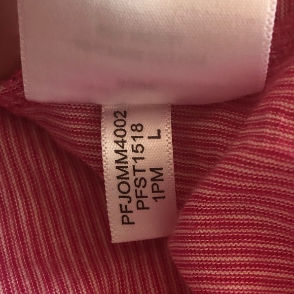 CALVIN KLEIN PERFORMANCE T-Shirt Size Large Red White Athletic Long Sleeve - Picture 7 of 10